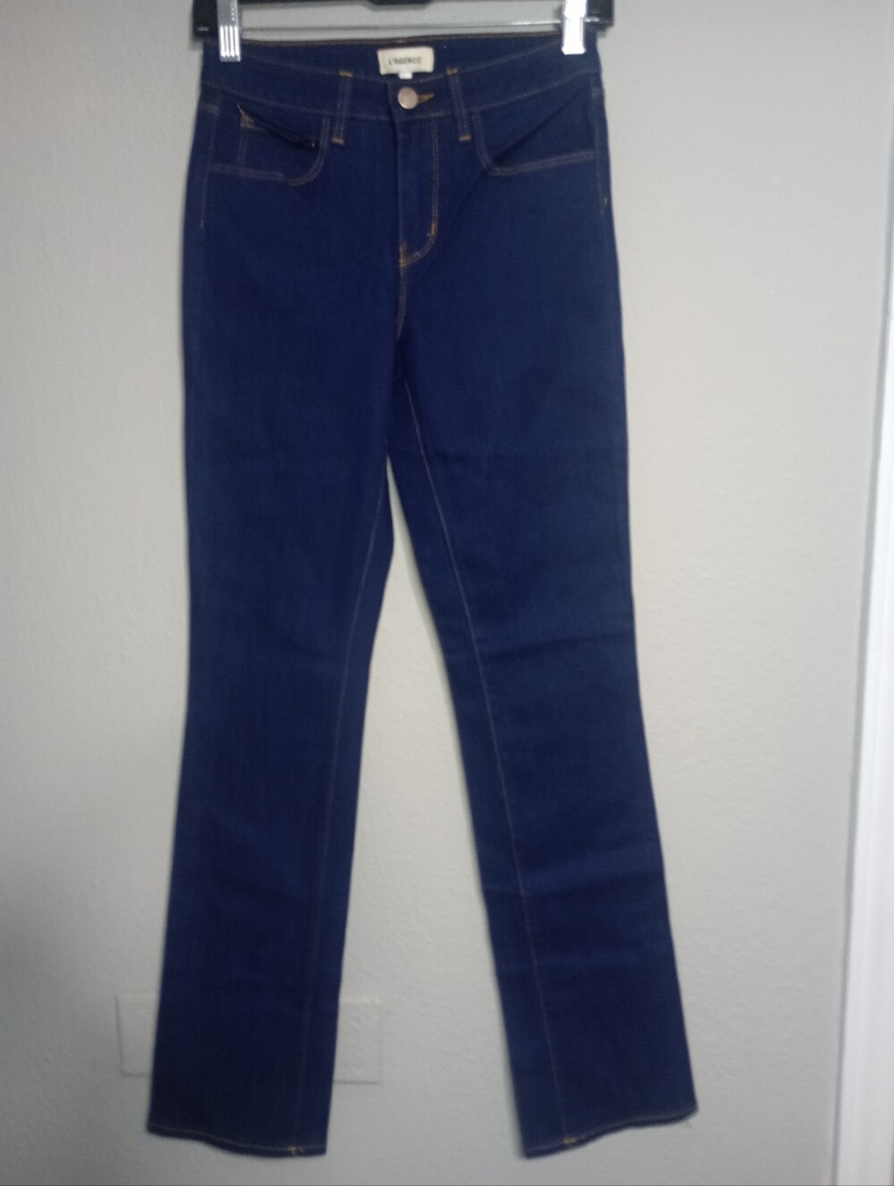 L’agence Dark Wash Flare Leg Jeans